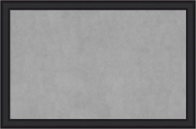Amanti Art Black Framed Magnetic Board 23x35 Large Vision Board by AmantiArt