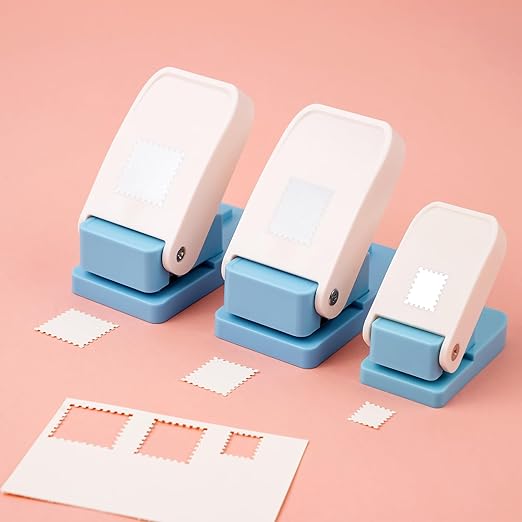 BAOFALI 3Pcs/Set Stamp Punch, 0.6 x 0.5 inch, 1 x 0.8 Inch, 1 inch Rectangular by BAOFALI