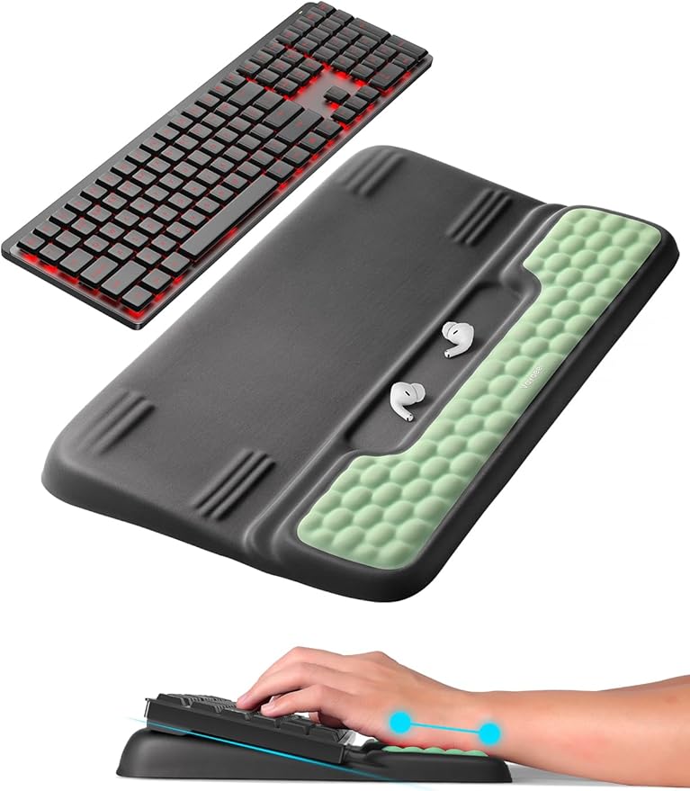 Vaydeer Keyboard Stand with Wrist Rest, Gaming Wrist Support Pad, Ergonomic by Vaydeer
