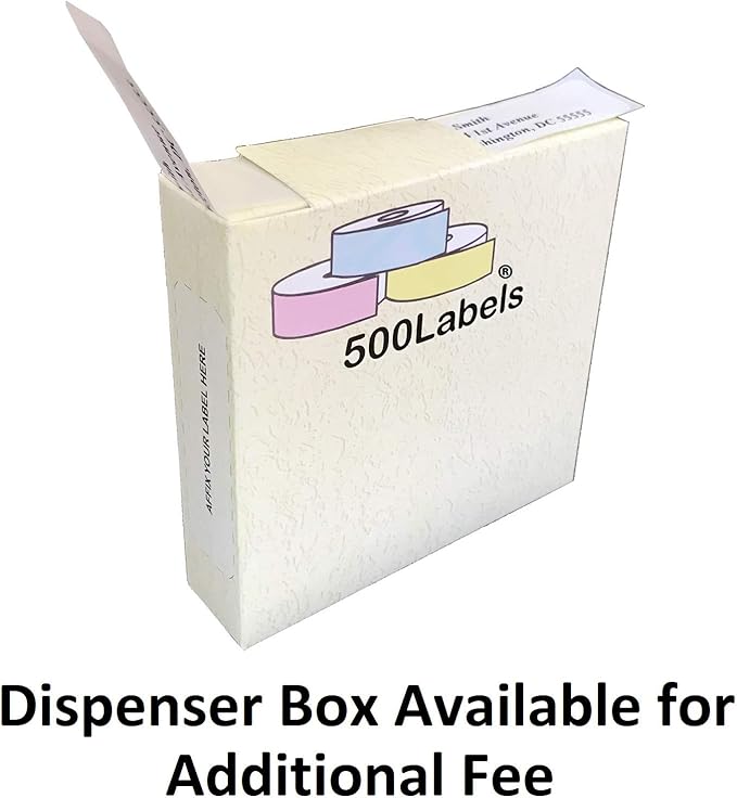 Return Address Labels - Roll of 250 Personalized Labels (White)-DeskLoop Office