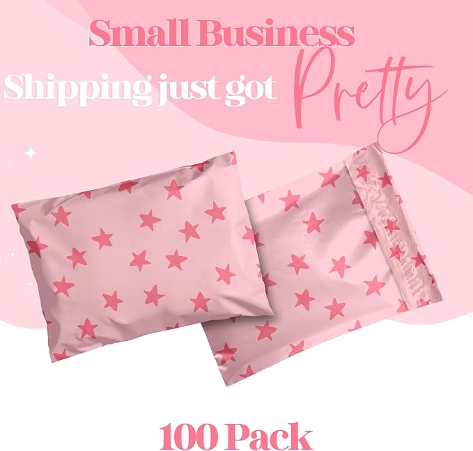 Pretty Package Store Poly Mailer 6x9, 100 Pack | Heavy Duty, Waterproof - Image 2