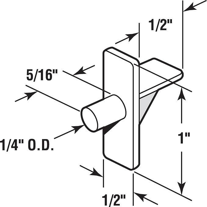 Prime-Line U 10136 1/4 In., Shelf Support Peg - Image 2