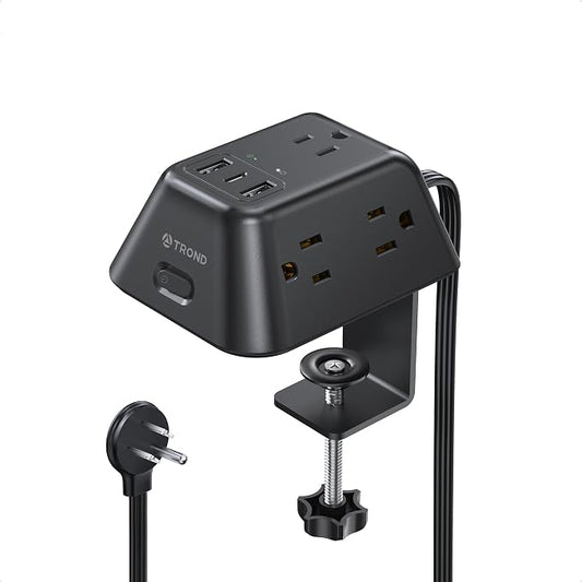 Desk Clamp Power Strip, Surge Protector by TRONDOfficial