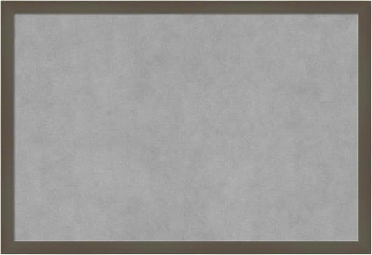 Amanti Art Grey Framed Magnetic Board 17x25 Medium Vision Board by AmantiArt