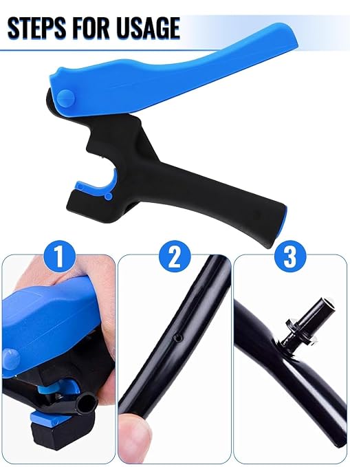 Kalolary Hole Punch Tool for 1/4" Inch Fitting & Emitter Plastic, Drip - Image 3