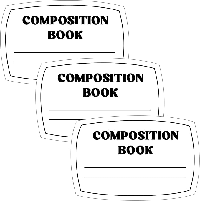 Fuutreo 3 Pcs Composition Book Bulletin Board Paper Composition Notebook by Fuutreo