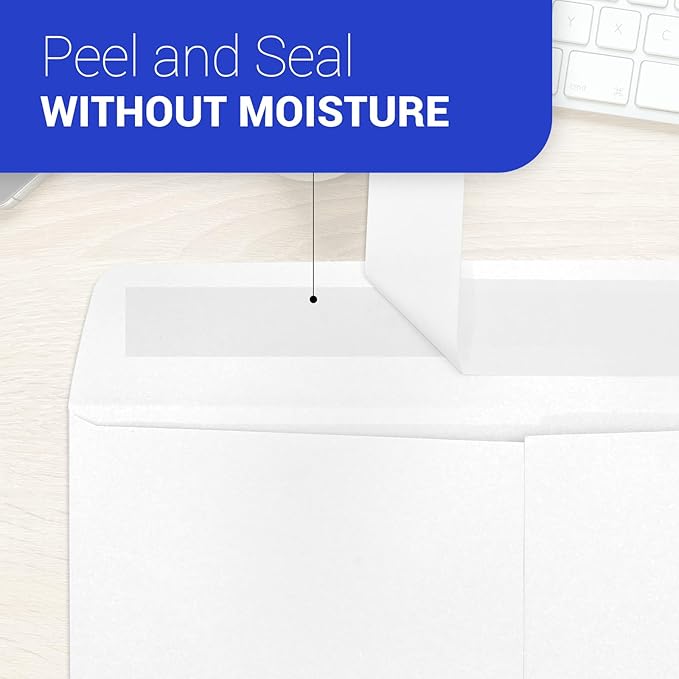 Expandable Manilla Envelopes 9 x 12 Self Seal, Goefun White Large Envelopes - Image 5