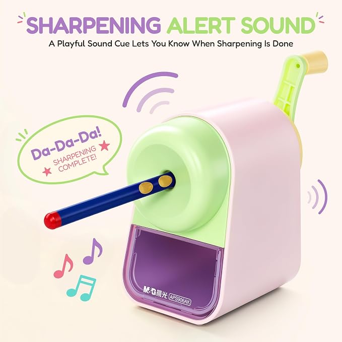 M&G Manual Pencil Sharpener, Hand Crank Pencil Sharpener - Image 2