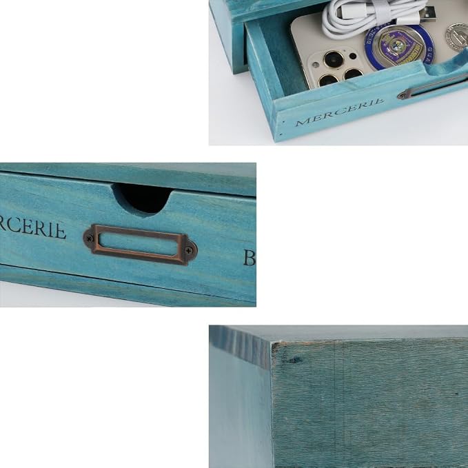 Wooden Storage Box Apothecary Drawers Vintage Wooden Drawers Wood Desktop - Image 6