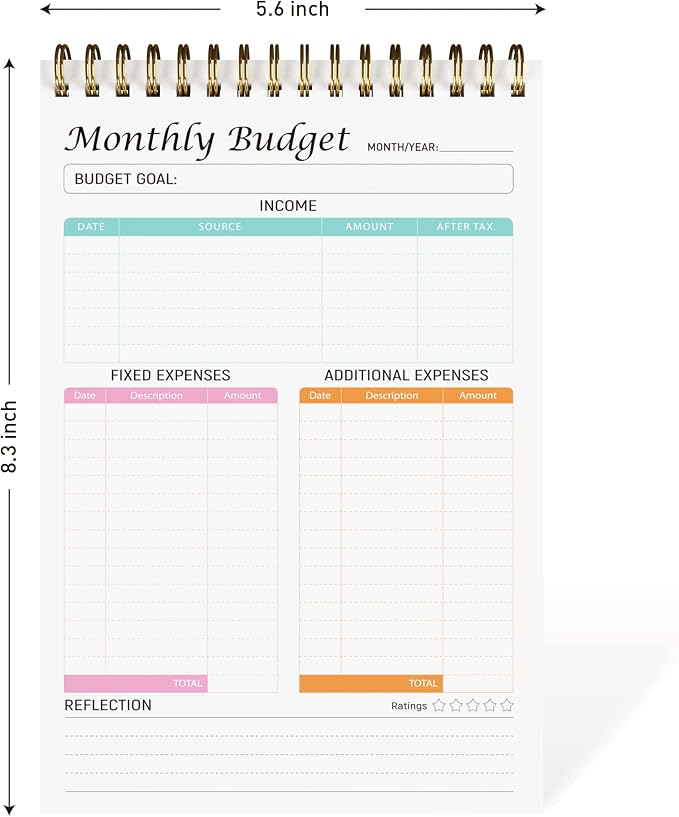 Monthly Budget Planner Notepad - Image 3