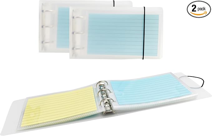 2 Pcs 3x5 Index Card binder by Unknown