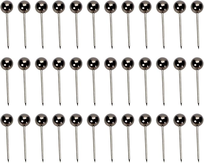 Tupalizy 1/8 Inch Small Round Ball Head Decorative Push Pins Map Thumb Tacks by Tupalizy