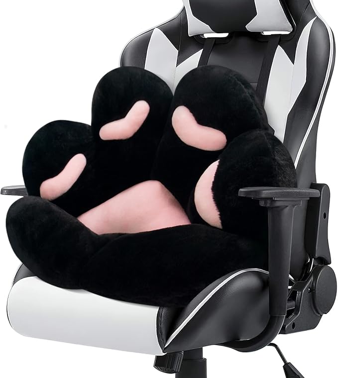 MOONBEEKI Cat Paw Cushion Chair Comfy Kawaii Plush Seat Cushions Shape Lazy by MOONBEEKI