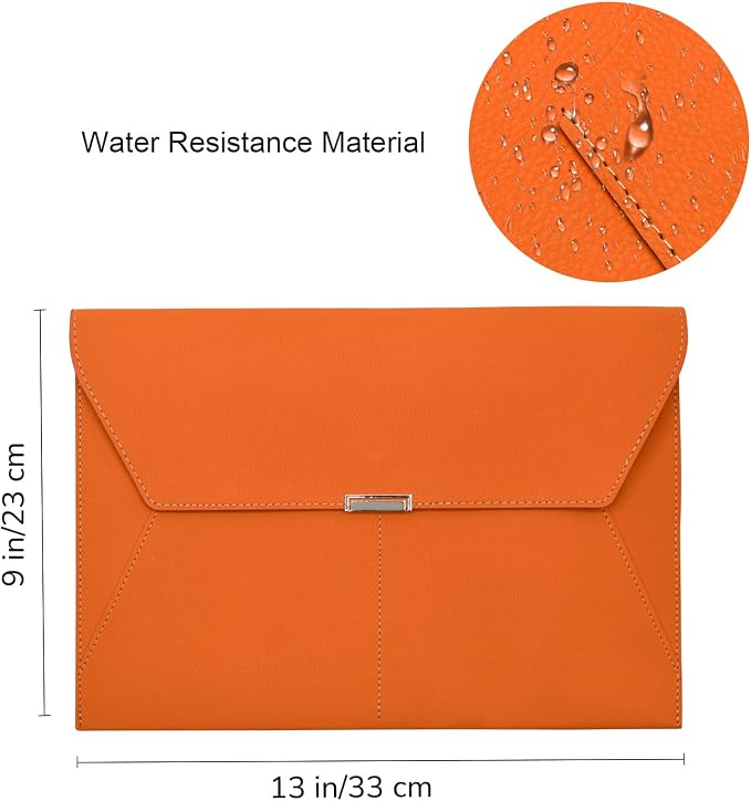 VANRA File Folder Document Holder Organizer Waterproof Portfolio Leather Folder - Image 2