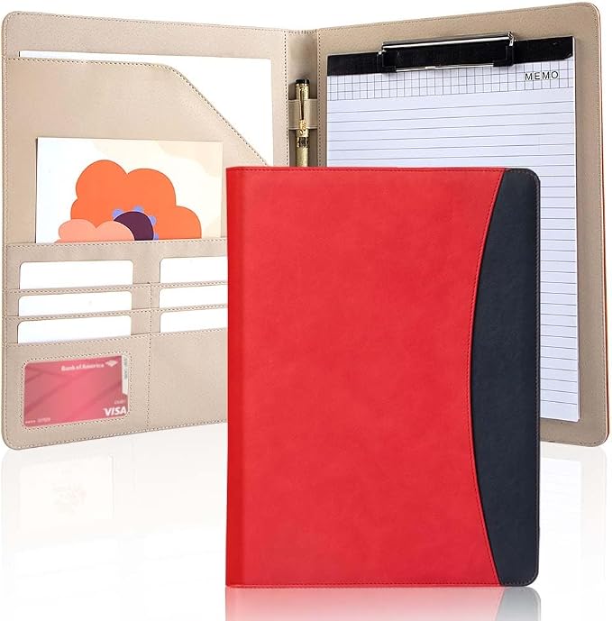 PU Leather A4 Clipboard Portfolio, Resume Padfolio Business Case | Features 25 by BRAVEELK