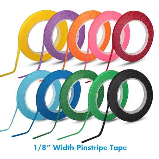 selizo 10 Rolls 1/8” Whiteboard Pinstripe Tape Dry Erase Board Tape Line Thin - Image 5