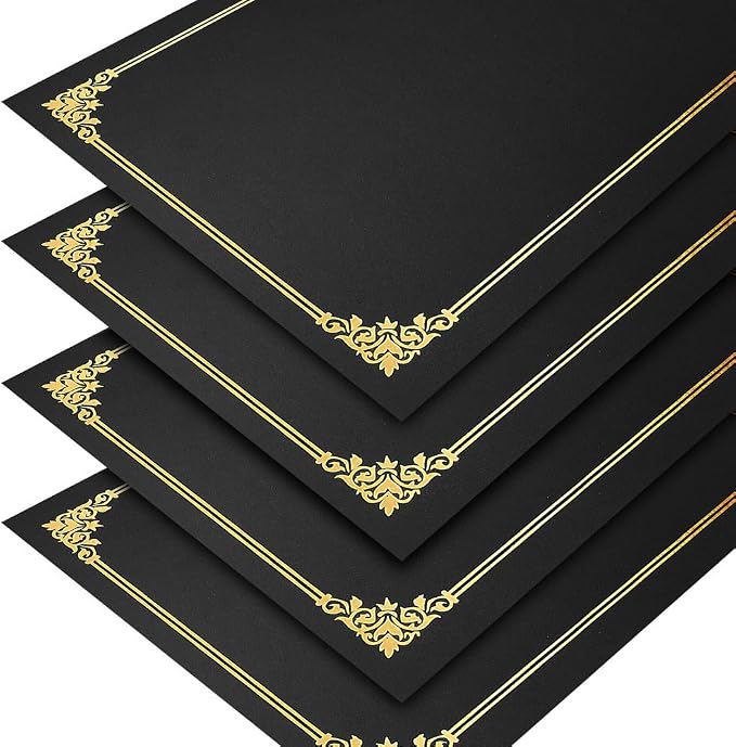 SUNEE Certificate Holders, Diploma Covers Gold Foil Border, - Image 2