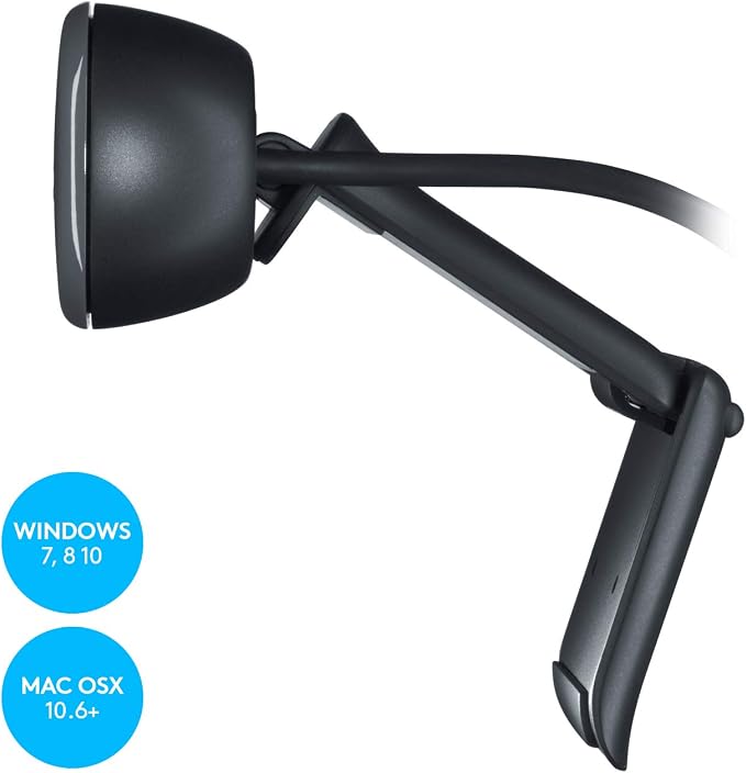 Logitech C270 Webcam, Widescreen Video Calling, Light Correction, - Image 6