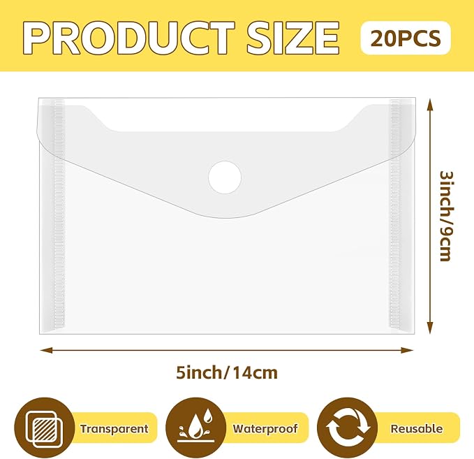 Vmiapxo 20 Pack Small Plastic Envelopes - Image 2