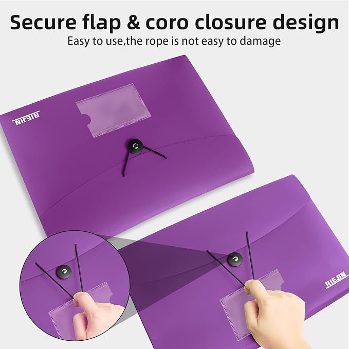 Accordian File Organizer 7 Pocket Expanding File Folder - Image 5