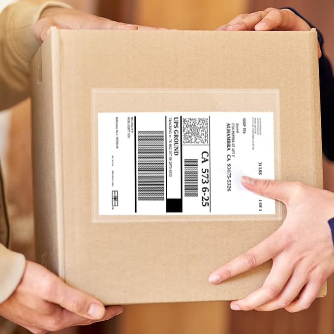 500 PCS shipping label sleeves, 7.5"x 5.5" Shipping Label Envelopes - Image 5