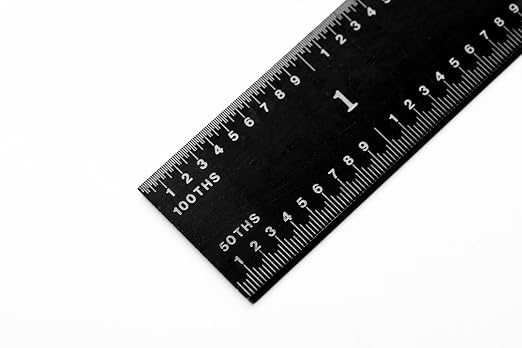 PEC Tools 18" Flexible Metal Ruler, Stainless Steel - Image 3
