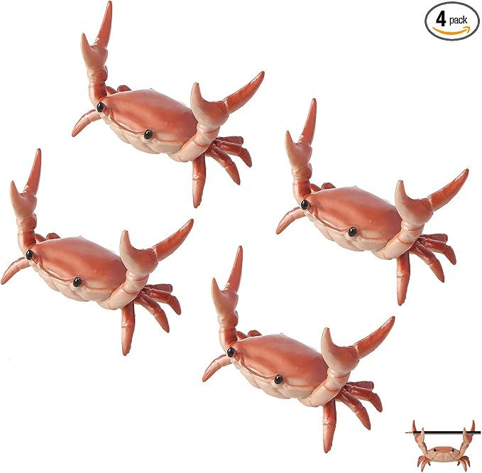 4 Pack Desk Crab Pen Holder, Creative Weightlifting Crab Pencil Stand Holder by Unknown