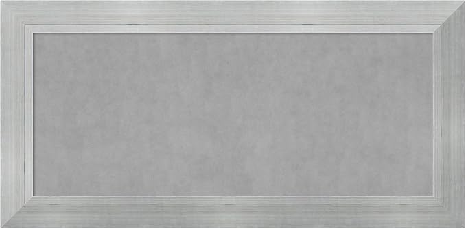 Amanti Art Silver Framed Magnetic Board 27x55 Oversize Vision Board by AmantiArt