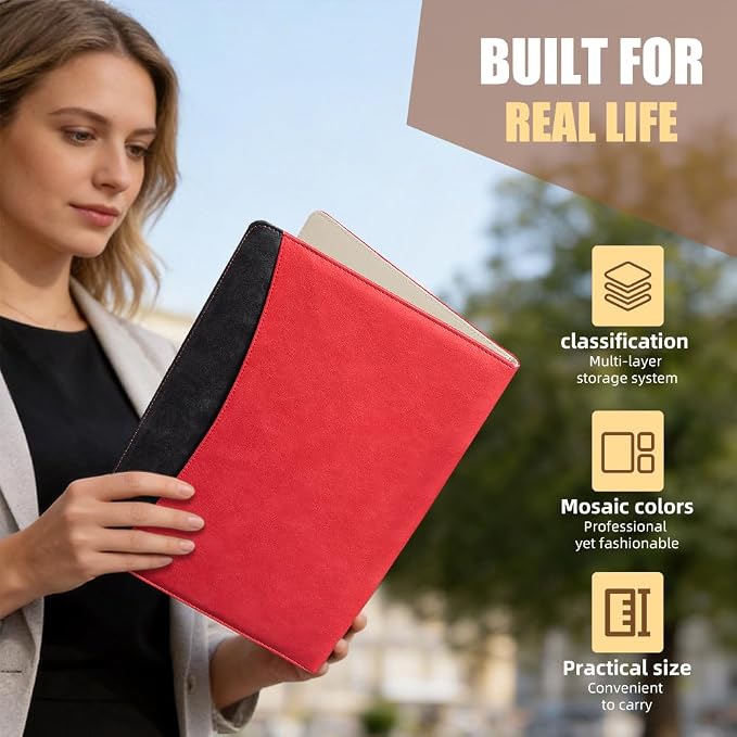 PU Leather A4 Clipboard Portfolio, Resume Padfolio Business Case | Features 25 - Image 5