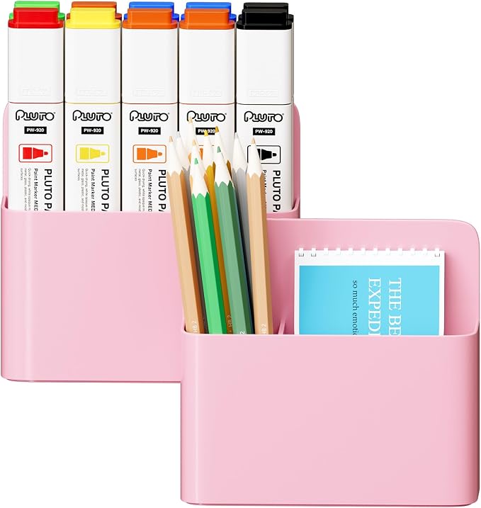 Mabrasse 2p Magnetic Dry Erase Marker Holder, Pen and Eraser Holder by Marbrasse