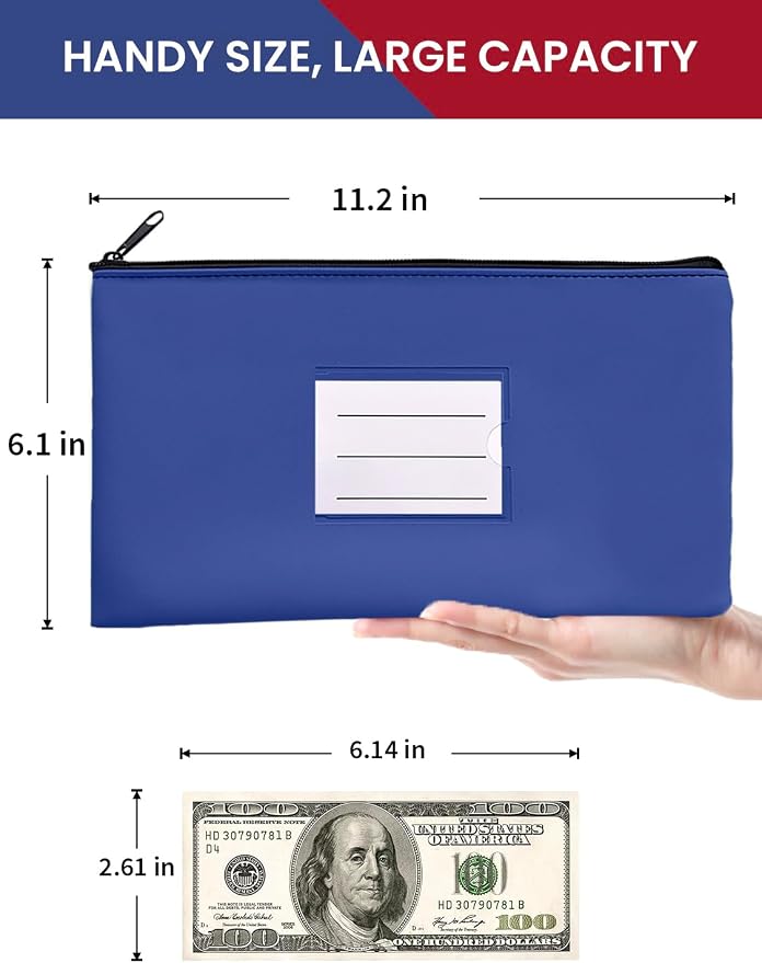 2-Pack Bank Deposit Money Bags - Image 2
