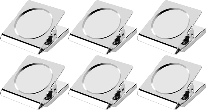 Magnetic Clips, 2.12 inches Heavy Duty Metal Magnet Clips by Thimmamma
