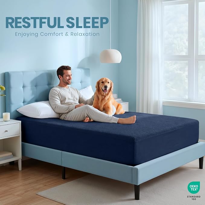 Utopia Bedding Waterproof Mattress Protector Twin XL Size, Premium Terry - Image 5