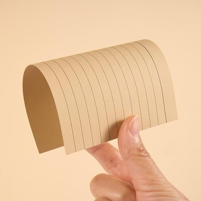 100 Sheets 4x6 Colored Ruled Note Cards Index Cards, 5 Brown | 250 GSM Heavy - Image 3