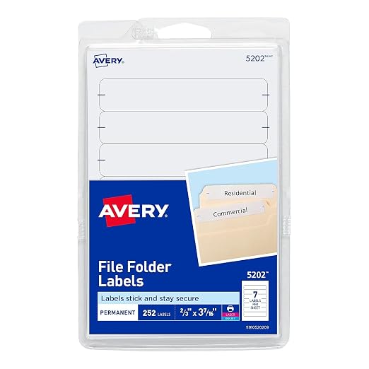AVE05202 - Avery Filing Label by Avery
