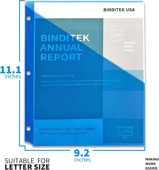 Binditek 30 Pack Poly Slash File Jackets - Image 2
