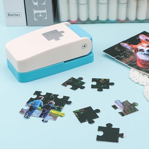 Puzzle Punch, 1 x 1 inch Mini Puzzle Maker, Portable Puzzles Pieces Puching - Image 2