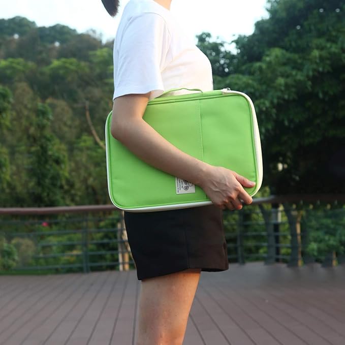 JAKAGO A4 Travel Portfolio Multifunctional Document Organizer Zippered Case - Image 3