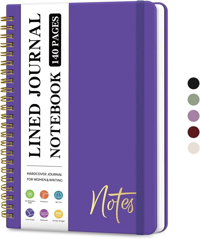 ZOTIA Lined Spiral Journal Notebook by Zotia