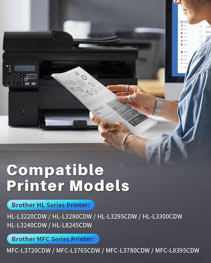 INK4U DR229CL Black Drum Unit Compatible Replacement for Brother DR-229CL DR229 Black Drum Unit for Brother HL-L3220CDW HL-L3280CDW MFC-L3720CDW MFC-L3780CDW HL-L3300CDW HL-L3295CD, 1 Black, No Toner-DeskLoop Office