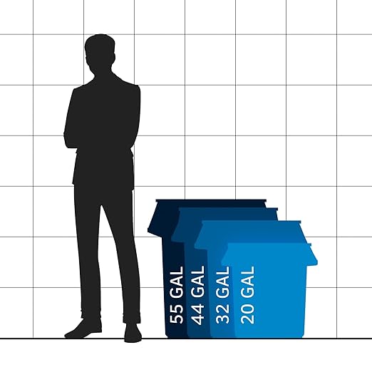 32 Gallon Green Round Commercial Trash Can-DeskLoop Office