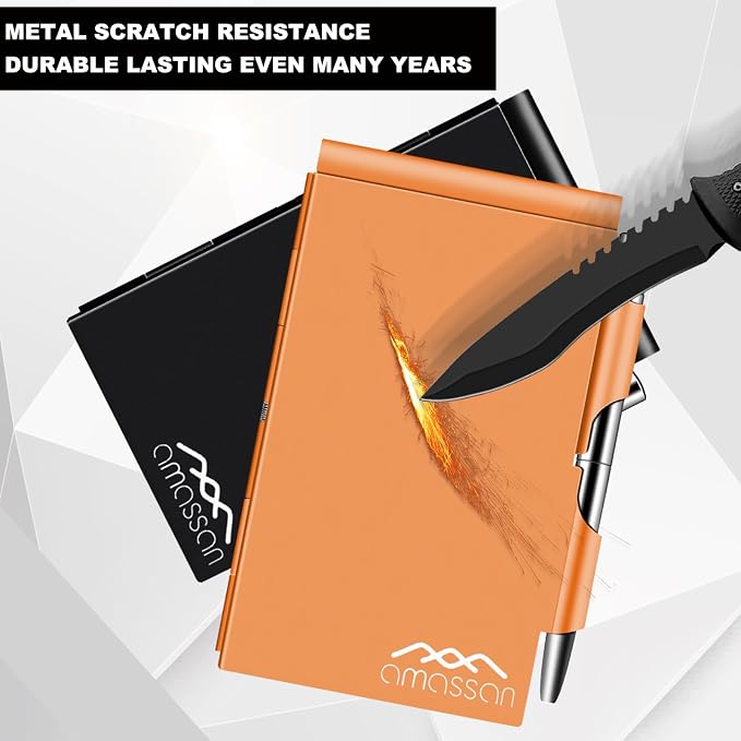 amassan Metal Small Notebook, Mini Notepad, Small Pocket Notepad Aluminum Note - Image 6