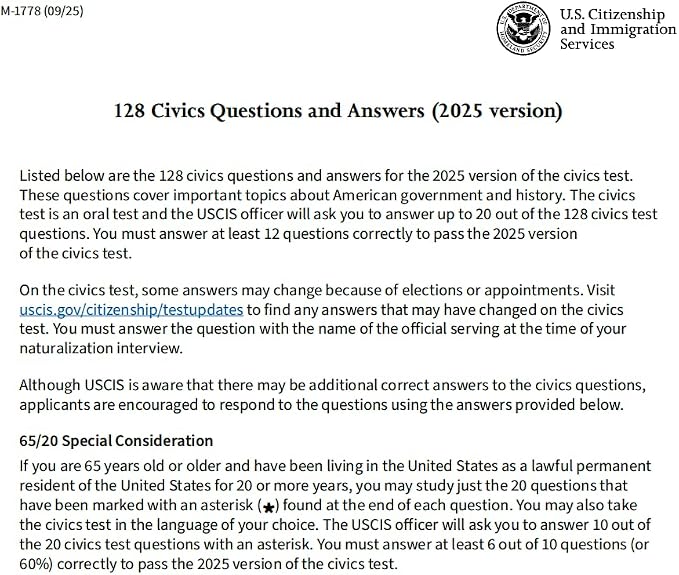 US Citizenship Flash Cards 2026-128 USCIS Civics Questions & Answers, Civics - Image 7