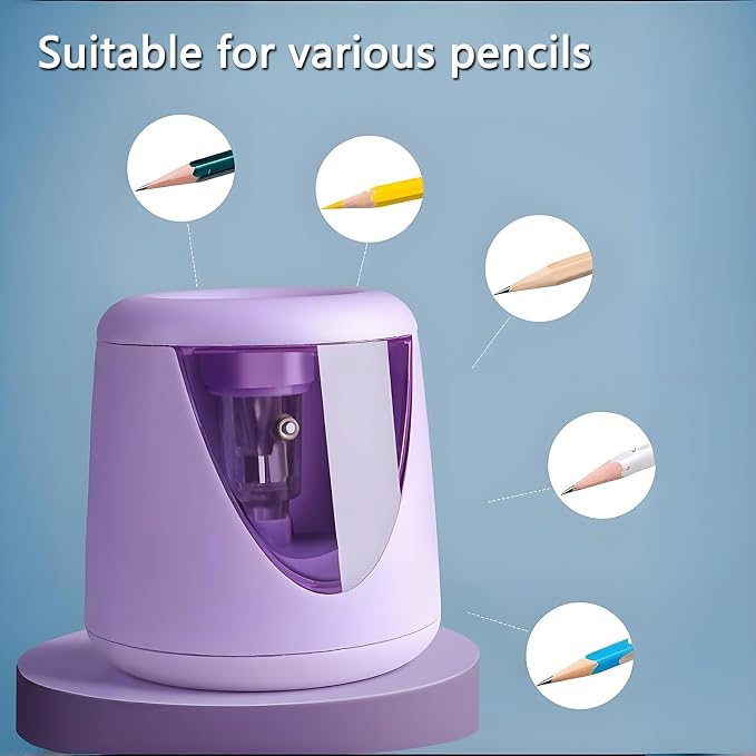 Electric Pencil Sharpener for Colored Pencils & No.2 - Image 4