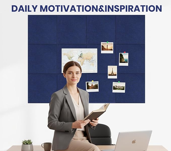 Large Cork Board Alternative 36" X 24" Bulletin Board - Image 2