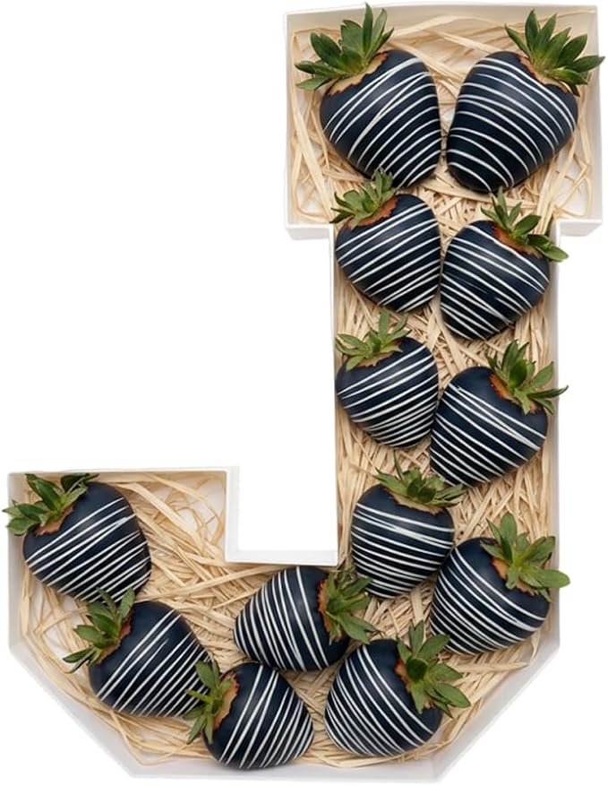 Plastic Fillable Letter Charcuterie Box, 10in Reusable Alphabet Shaped Tray by ANNJINT