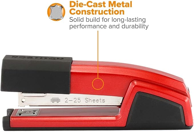 Bostitch Office Epic Metal 3 in 1 Stapler, 25 Sheet Capacity, Includes 210 - Image 7