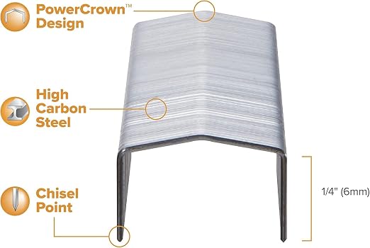 Bostitch B8 Staples 1/4 Inch PowerCrown Staples - Image 4