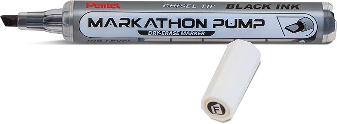 Pentel Markathon Pump Dry Erase Marker, Chisel Tip, 4 Pack - Image 2