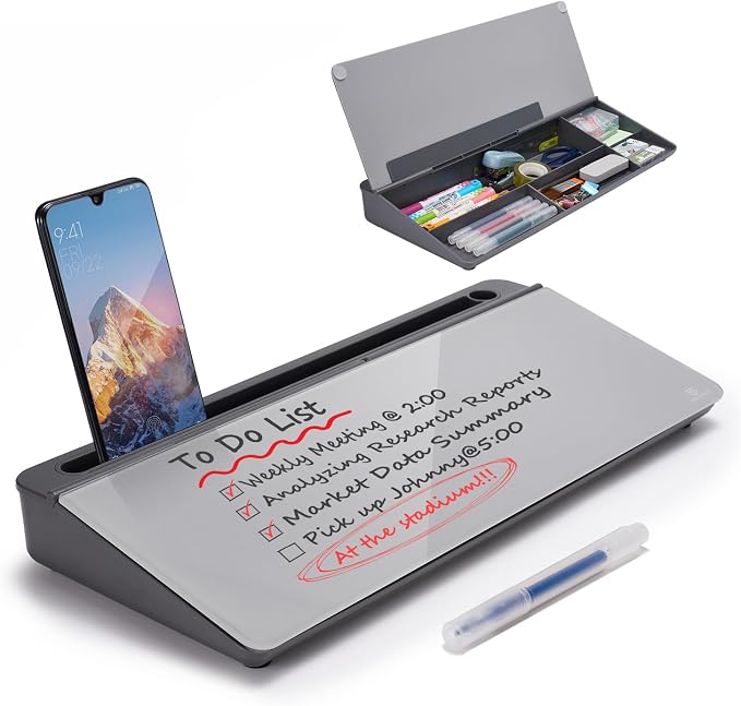 TSJ OFFICE Desktop Whiteboard Dry-Erase-Board by TSJOFFICE-WipeCleanThinkGreenWorkSmart
